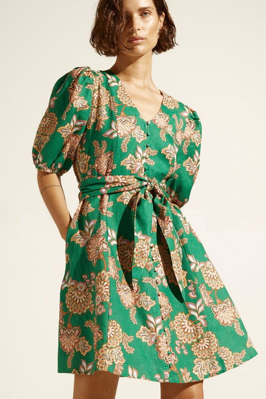 Quota Dress - Kgari Palm Green