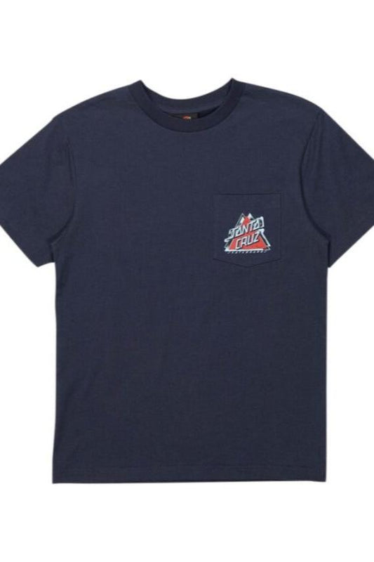 Split Not A Dot Pocket Tee -  Navy