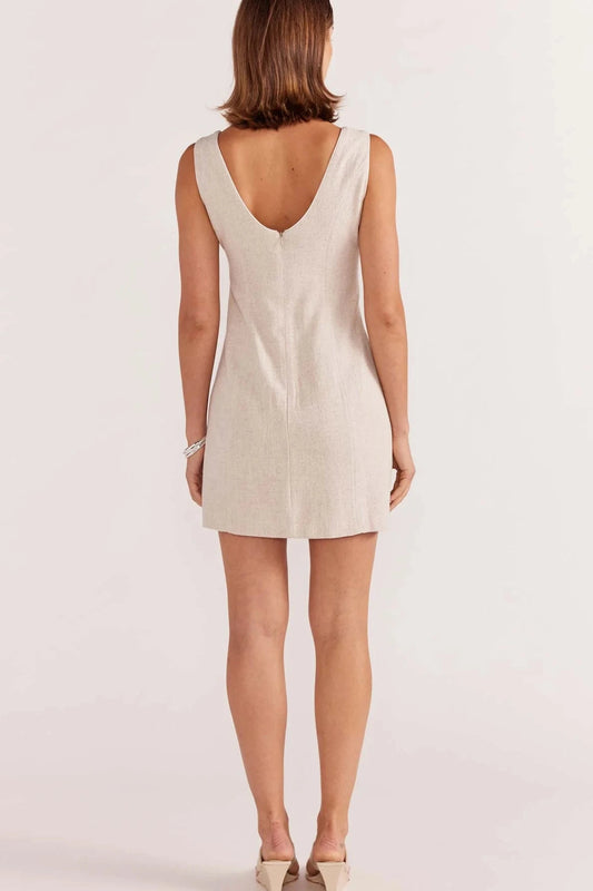 Alba Mini Dress - Natural Marle