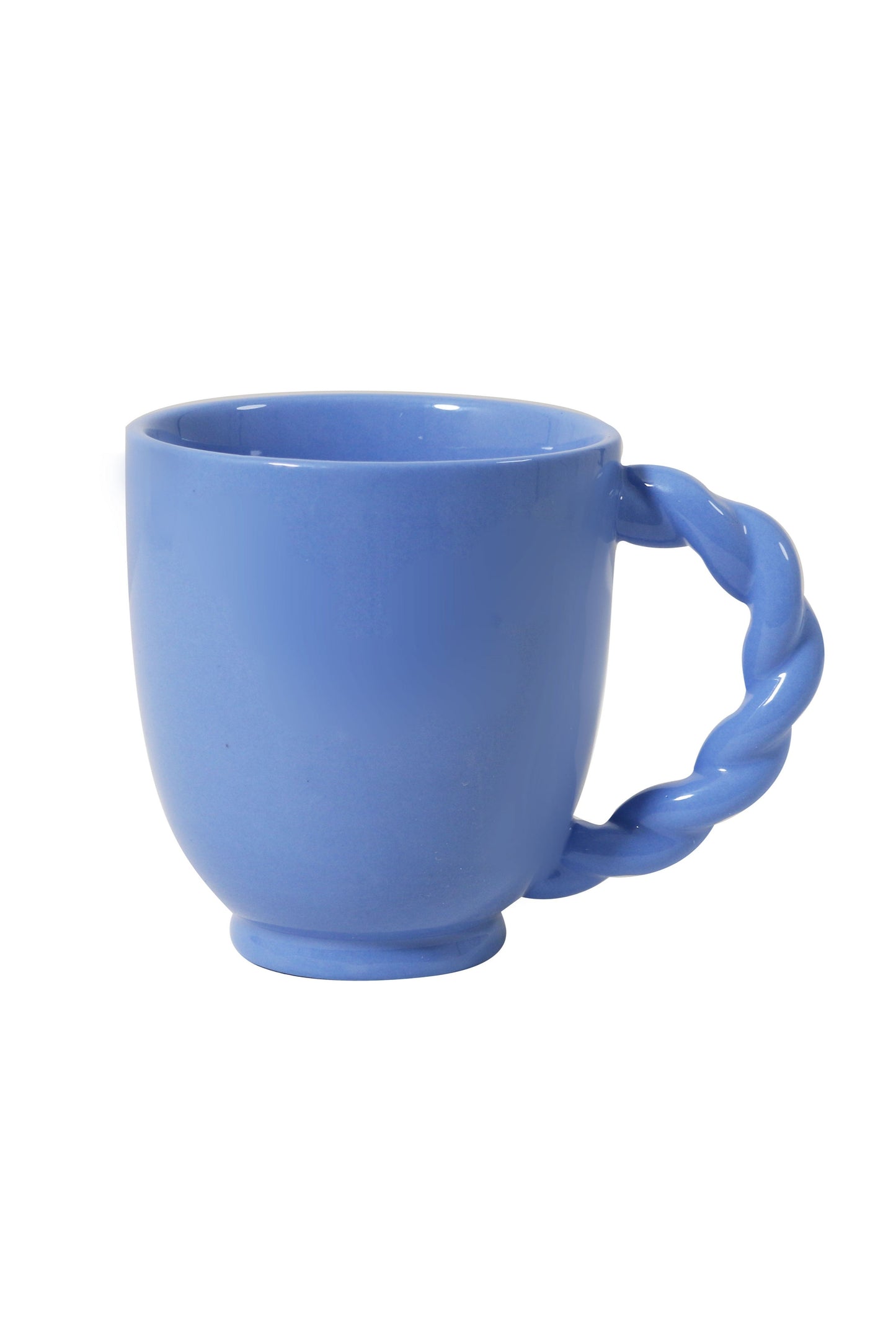 Cable Handled Mug - Cobalt