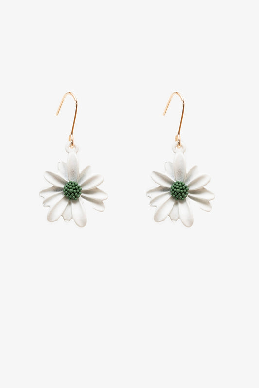 Shasta Daisy Earring - White