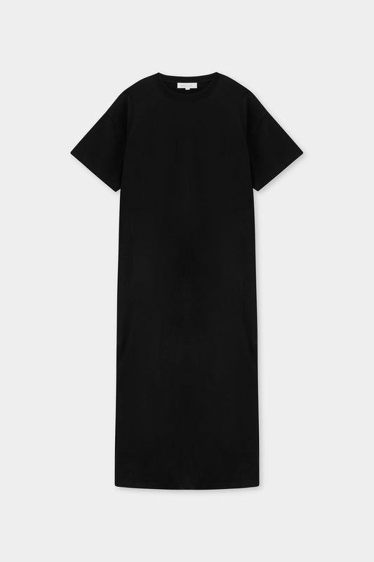 Portia Jersey Tee Dress - Black