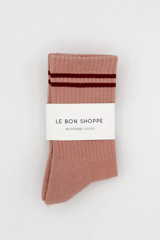 Boyfriend Sock - Vintage Pink