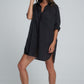 Dali Shirt Dress - Black