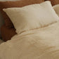 Linen Duvet Set - Queen - Ginger Pinstripe