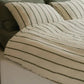 Linen Duvet Set - Queen - Lichen Stripe