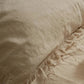 Ruffle Linen Pillowcase - Sand Stripe