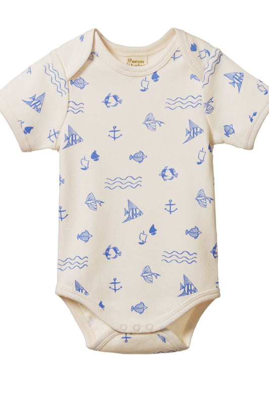 Short Sleeve Bodysuit - Atlantic