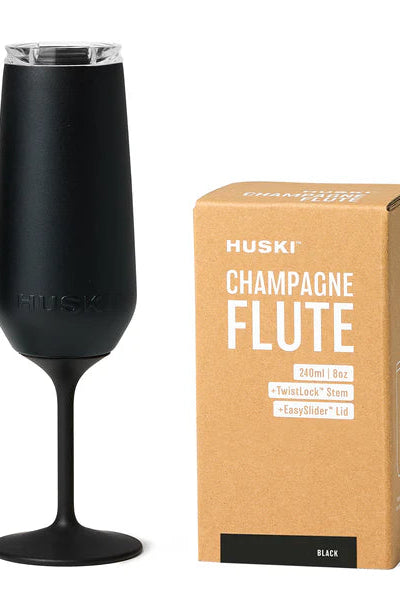 Huski Champagne Flute - Black