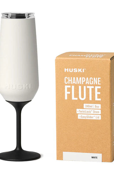 Huski Champagne Flute - White