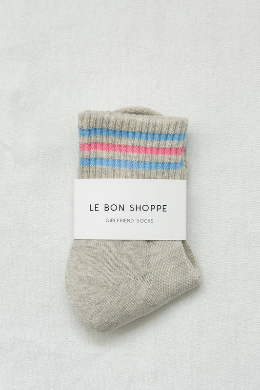 Girlfriend Sock - Bright Grey