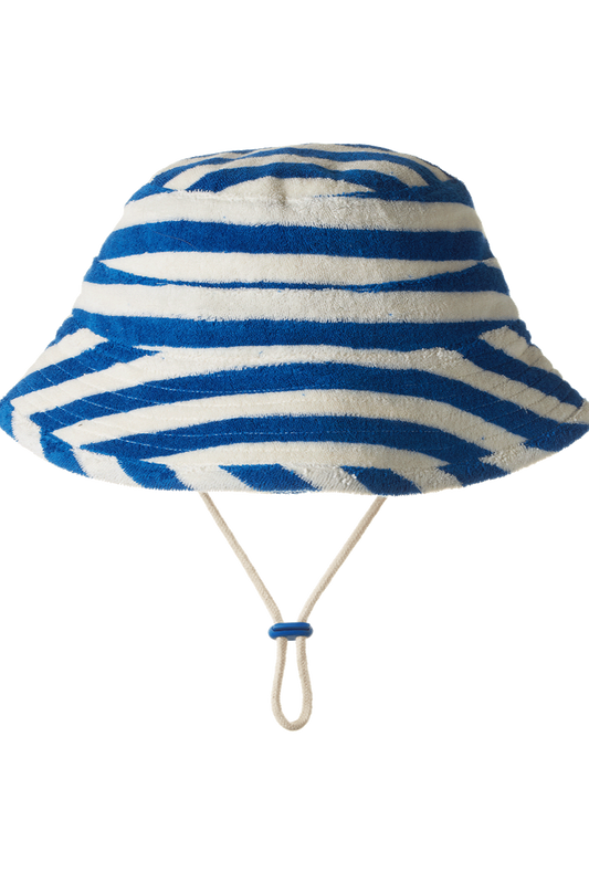 Bucket Sunhat Terry - Mariner Stripe