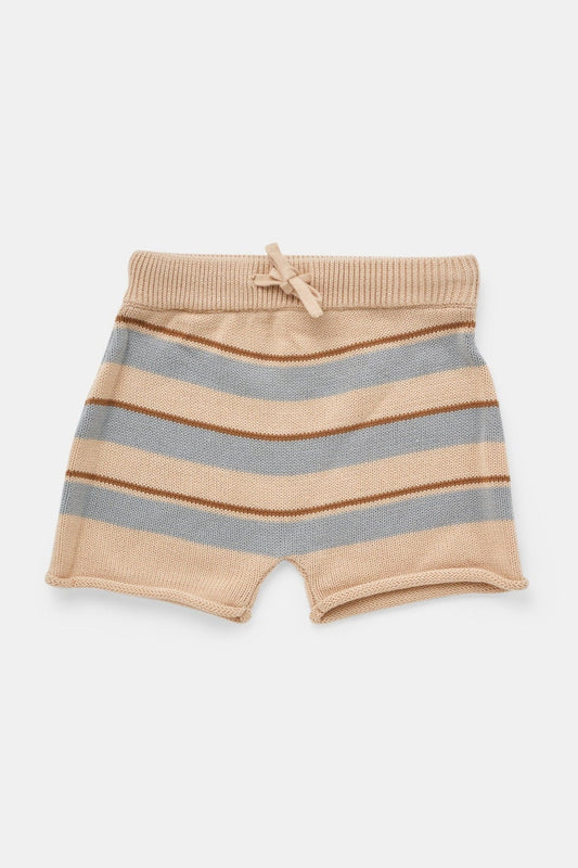 Jack Knit Short - Biscuit Stripe