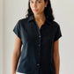 Karri Silk Shirt - Black