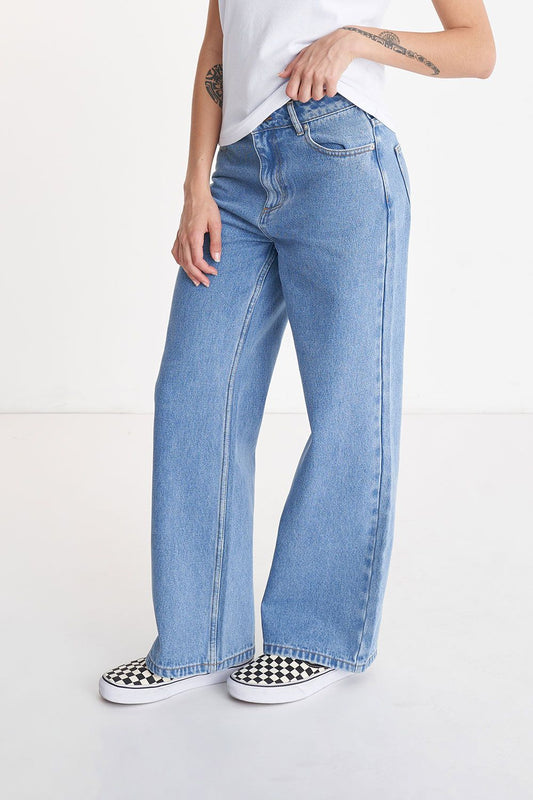 Baggy Denim Jean - Mid Wash