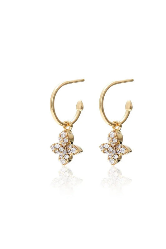 Flora Hoops - Gold