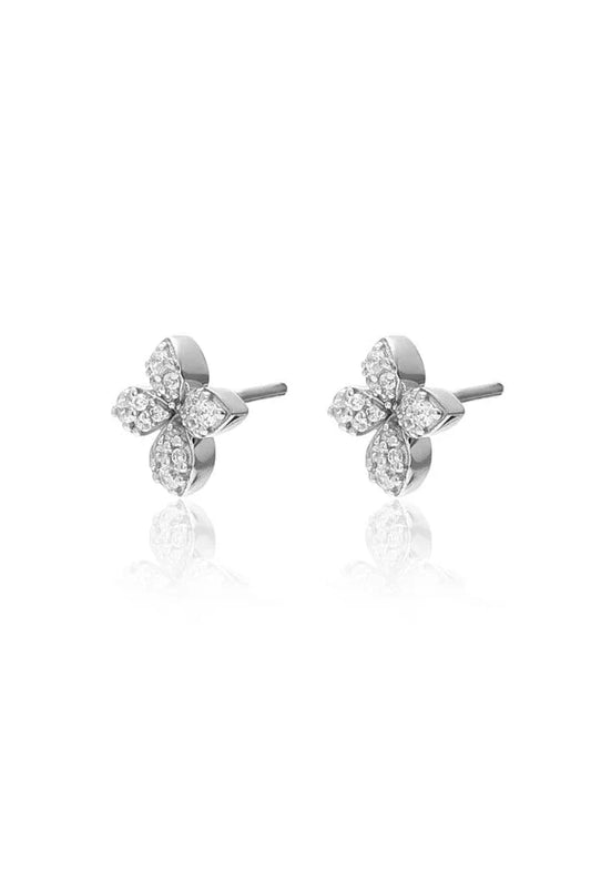 Flora Studs - Silver