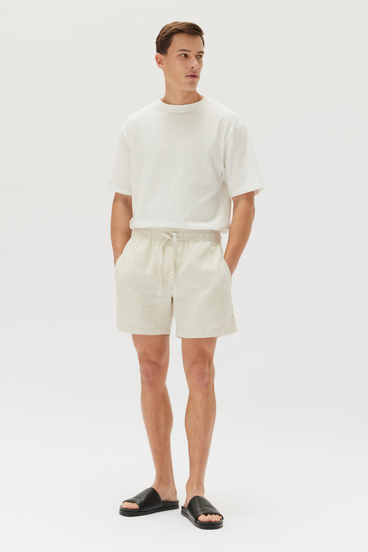 Tide Linen Shorts - Limestone