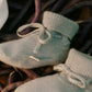 Merino Knit Booties - Sage