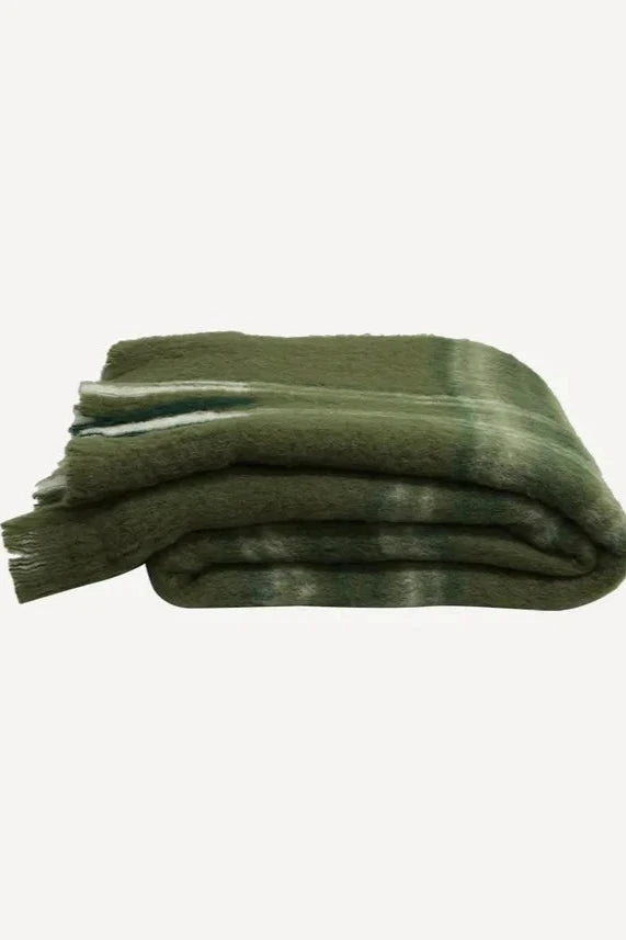 Plaid Throw - Green