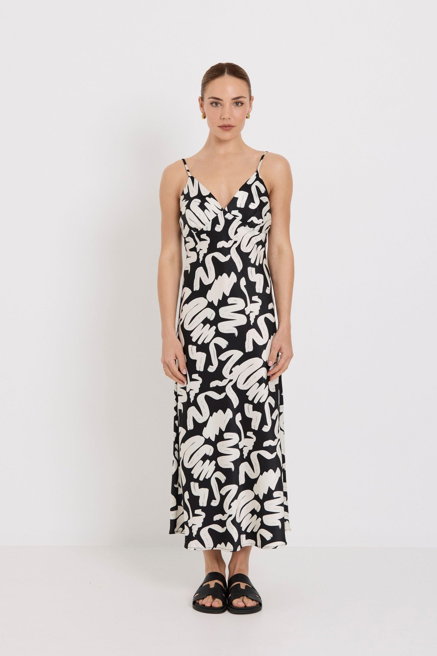 Formula Slip Dress - Brushstroke