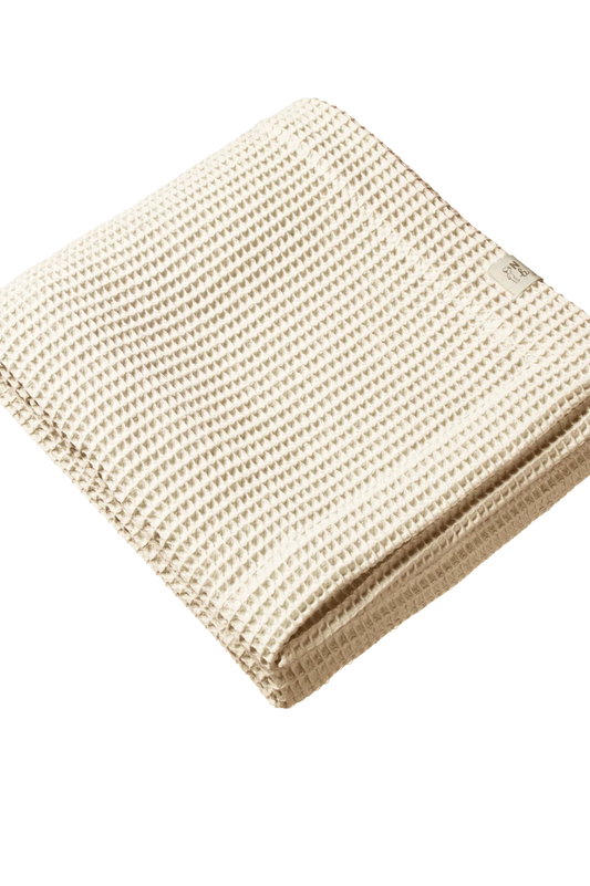 Waffle Blanket - Bassinet - Natural