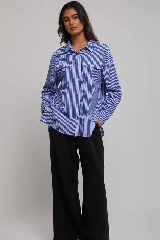 Petra Shirt - Blue Stripe