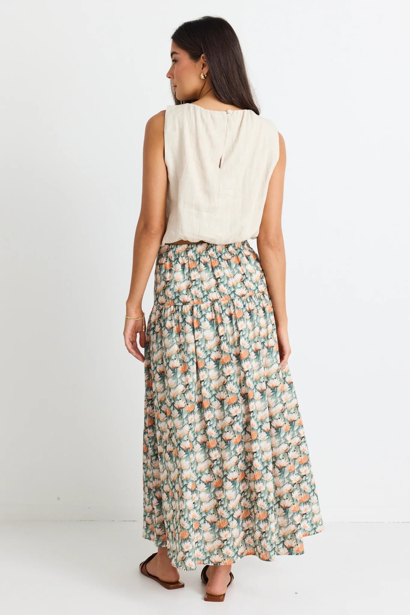 Pisces Maxi Skirt - Peach