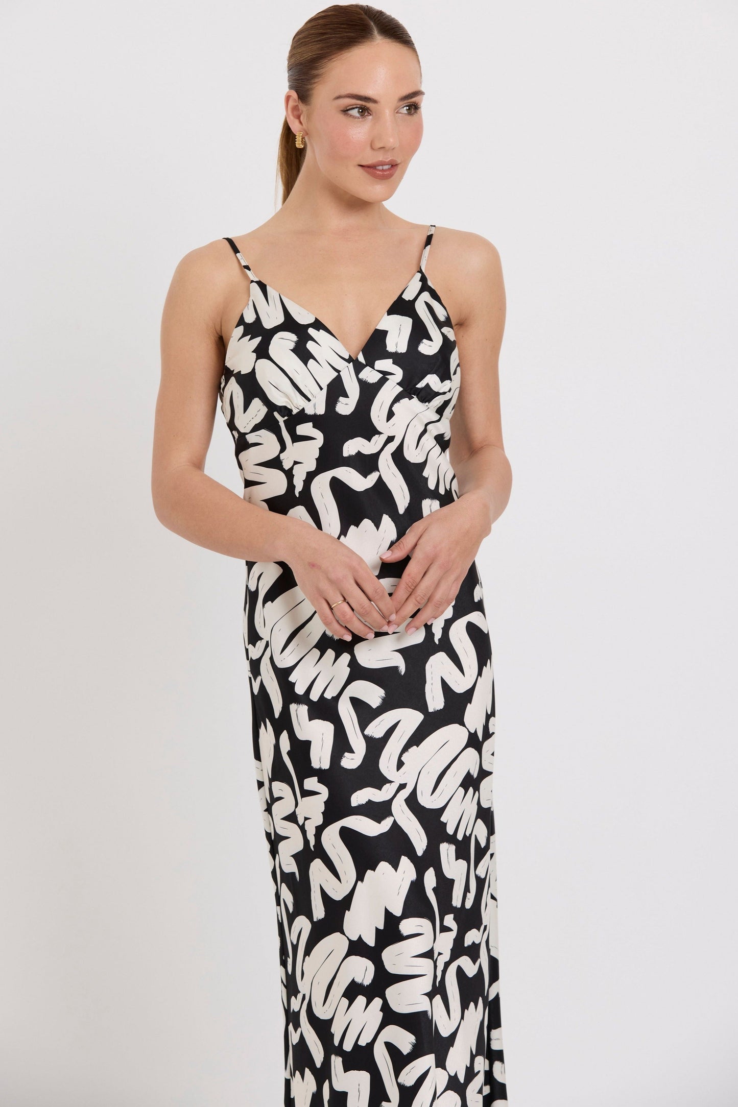 Formula Slip Dress - Brushstroke