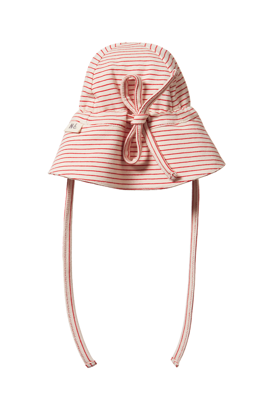 Dash Sunhat - Red Pinstripe