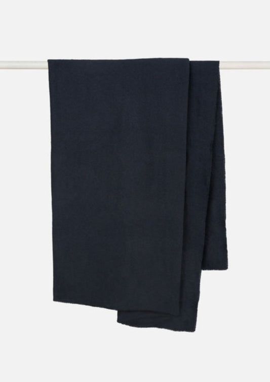 Large Wool Blanket - Blue/Black