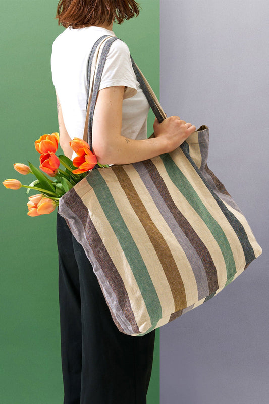 Marra Striped Market Bag